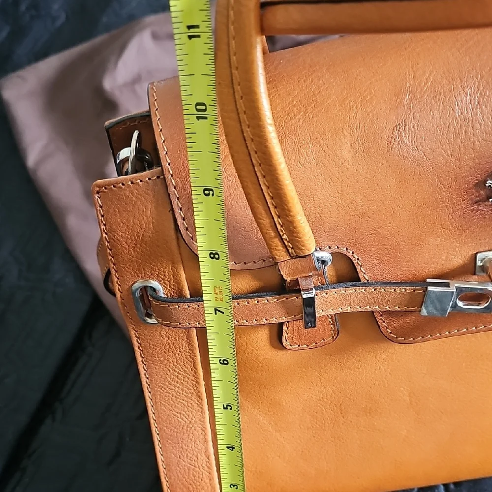 Pratesi Women's Cognac Brown Leather Satchel